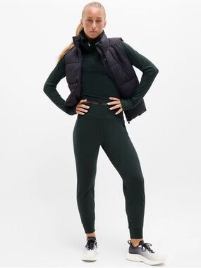 Athleta Forest Green High-Rise Rainier Jogger